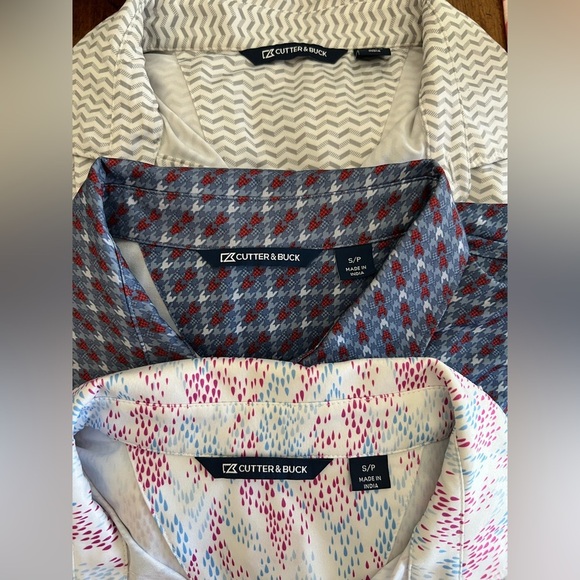 SET OF 3 Men’s Cutter and Buck Dry Fit Polos Size Small - Picture 1 of 10